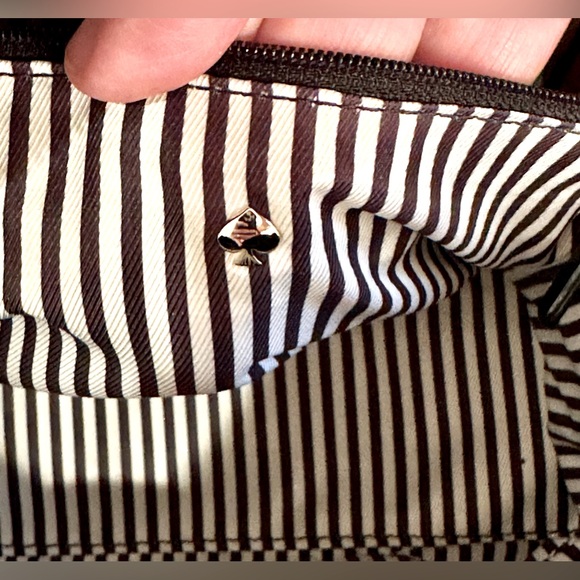 Kate Spade♠️! Kennedy/leather/black/tan/With a Bow - Picture 15 of 16